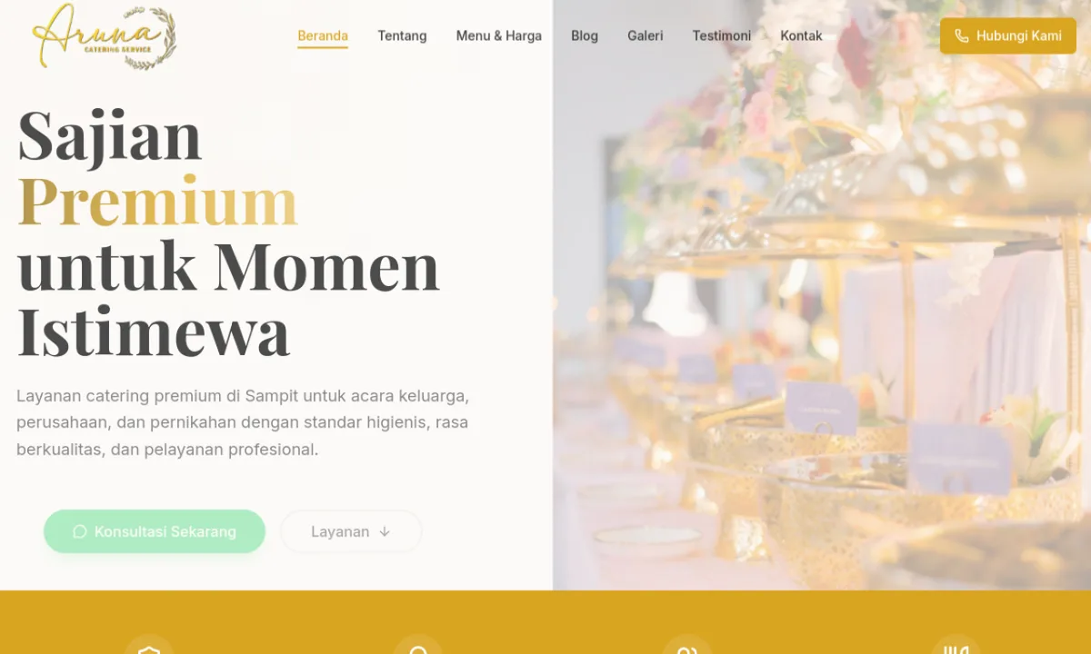 Website Catering Premium